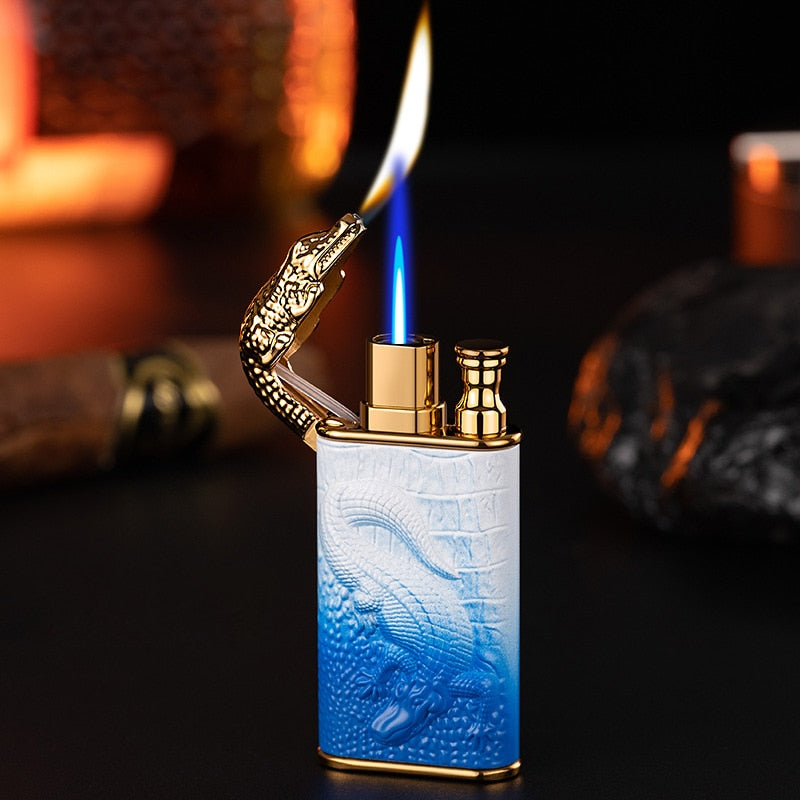 Super Mega Crocodile Dual Flame Jet Lighter