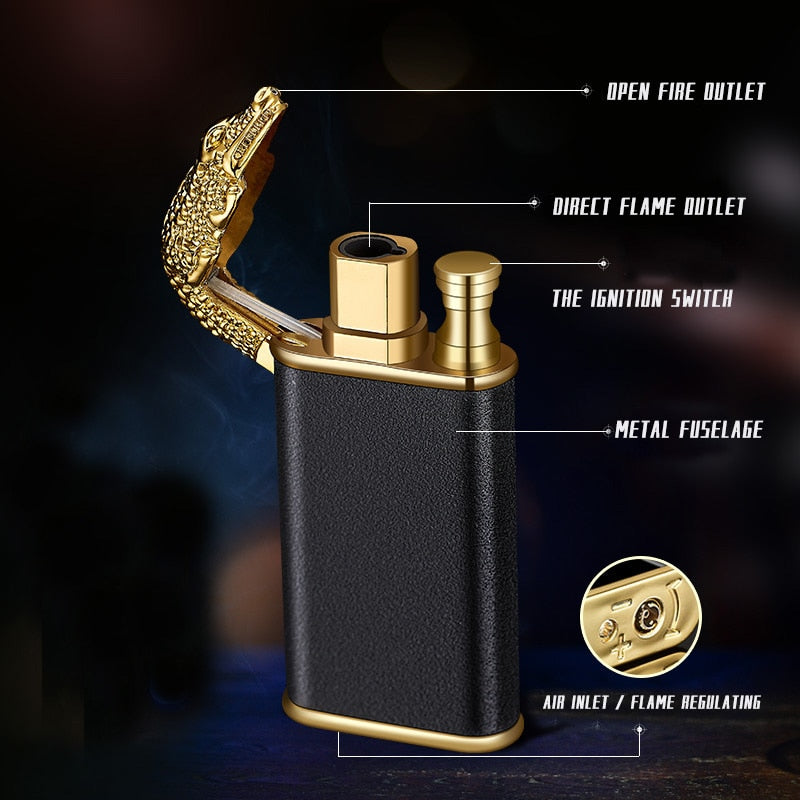 Crocodile Dual Flame Storm Lighter